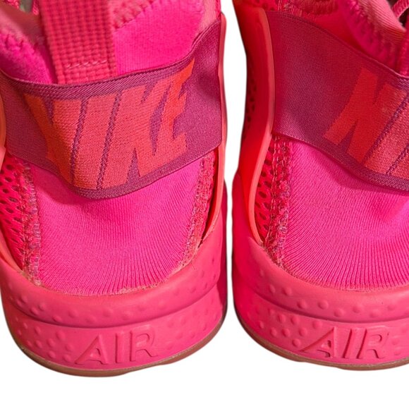 Nike Air Huarache Run Ultra Breathe Hot Pink Neon Running Sneaker Shoes 10 - Picture 9 of 10